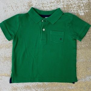 Janie and Jack Boys Green Polo Shirt | 18-24 Months
